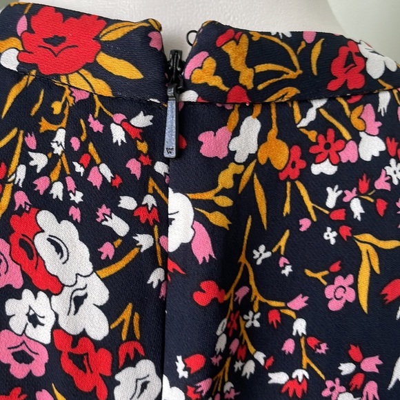 Whistles FLIPPY MEADOW PRINT DRESS IN PINK MULTI - Picture 10 of 11